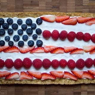 4th of july american flag cookie cake
