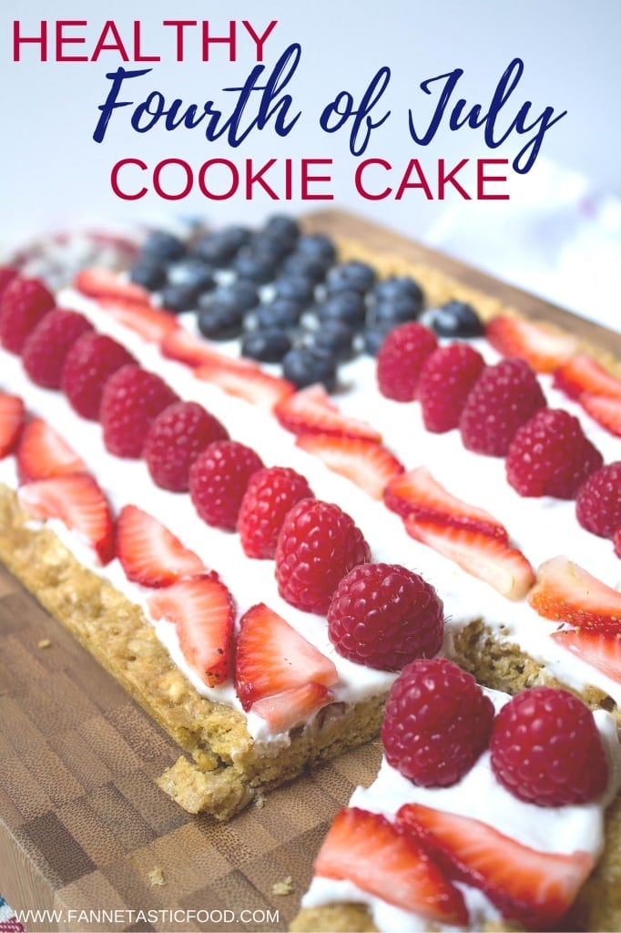 healthy fourth of july cookie cake recipe