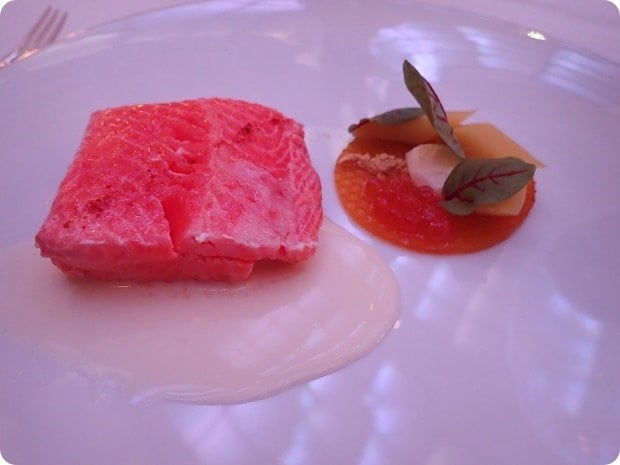 beeswax poached salmon