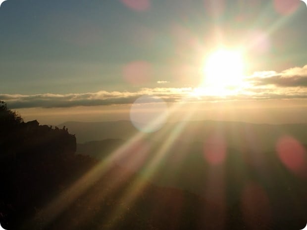 hawksbill mountain sunset