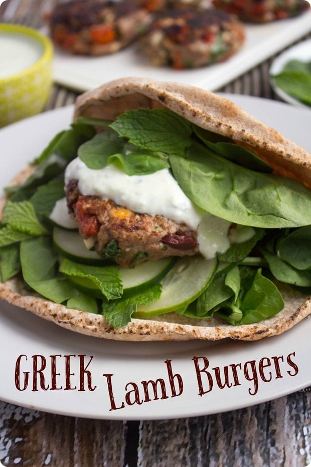 greek lamb burgers with feta