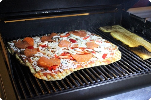 grilled pizza