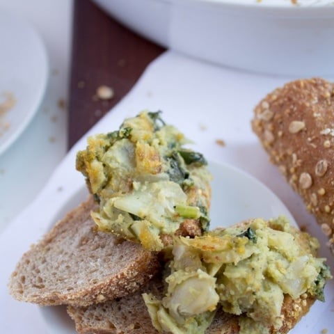 Vegan Kale Artichoke Dip