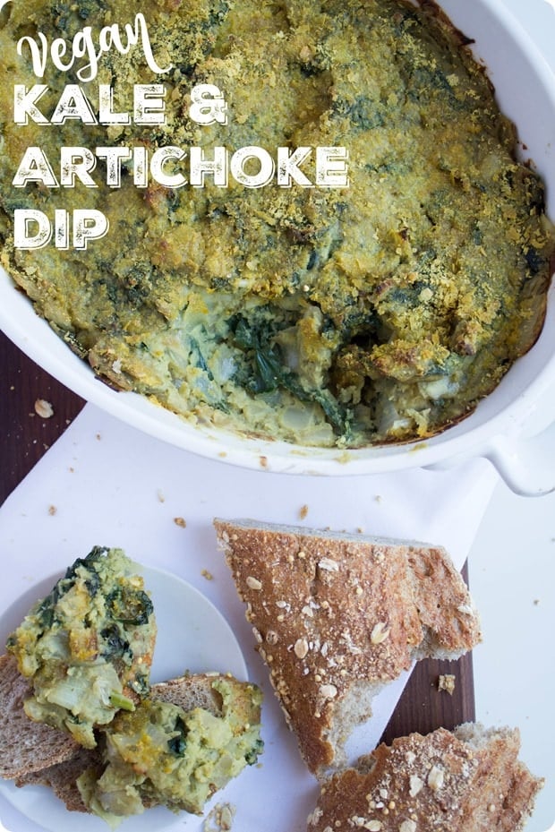 Vegan Artichoke Dip with Kale