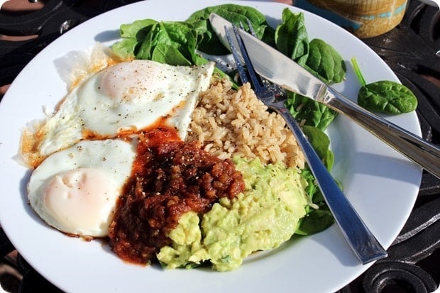 healthy mexican egg brunch