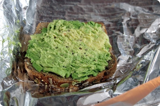 portable avocado toast