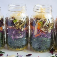 Mason Jar Tuscan Kale Salad