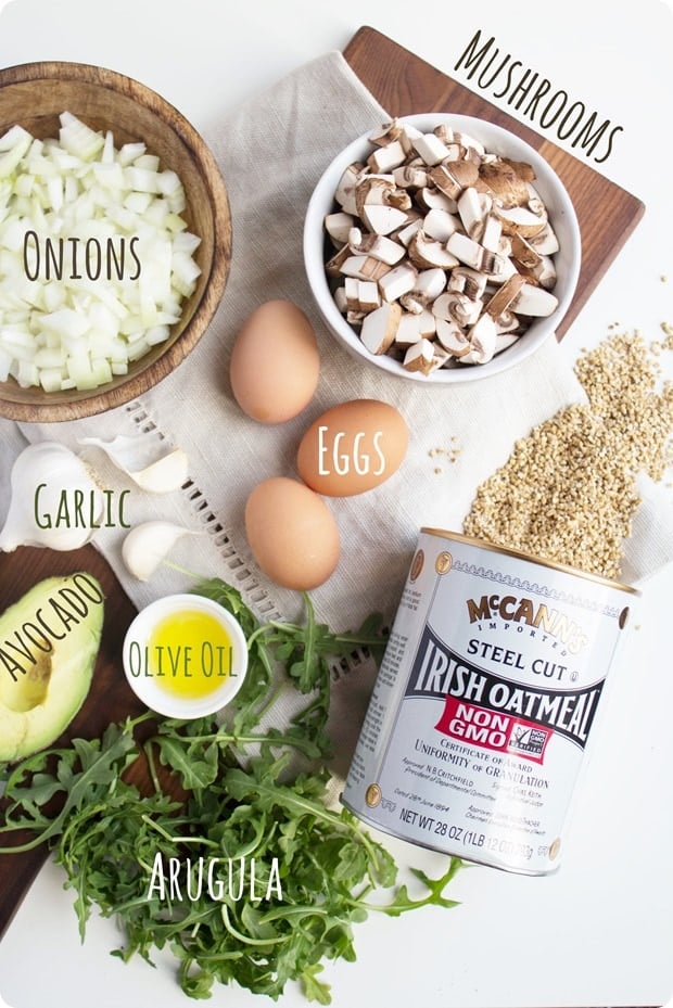 savory oatmeal ingredients