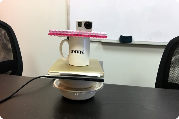 high tech video recording set up