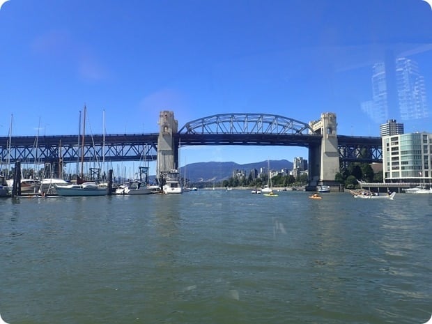 view from vancouver water taxi