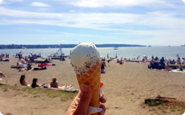 vancouver english bay beach gelato