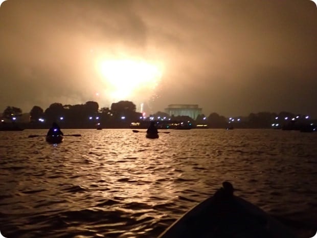 4th of july washington dc fireworks via kayak