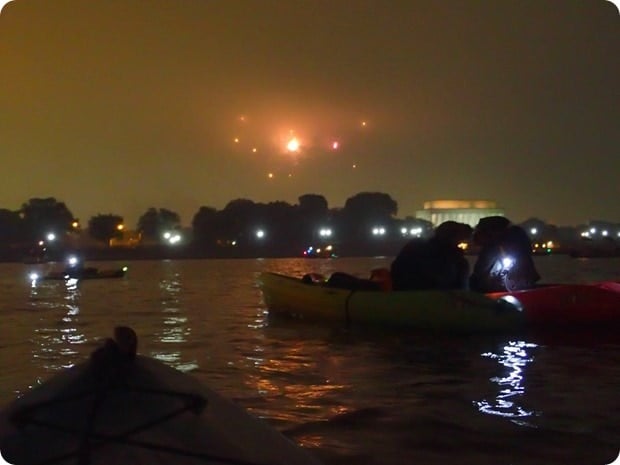 4th of july washington dc fireworks via kayak