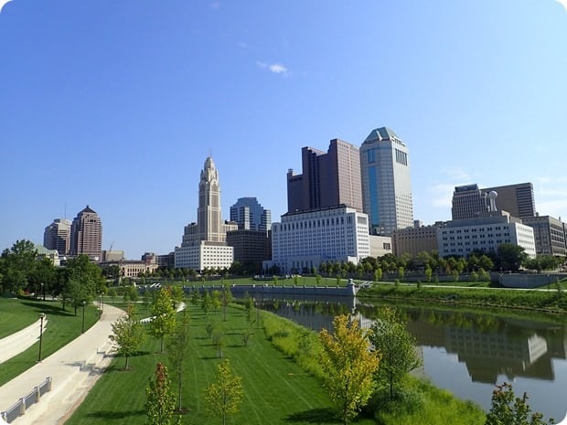 view of downtown columbus