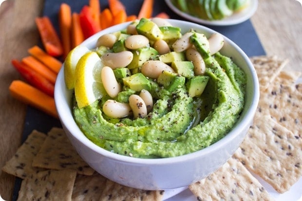 lemon avocado hummus