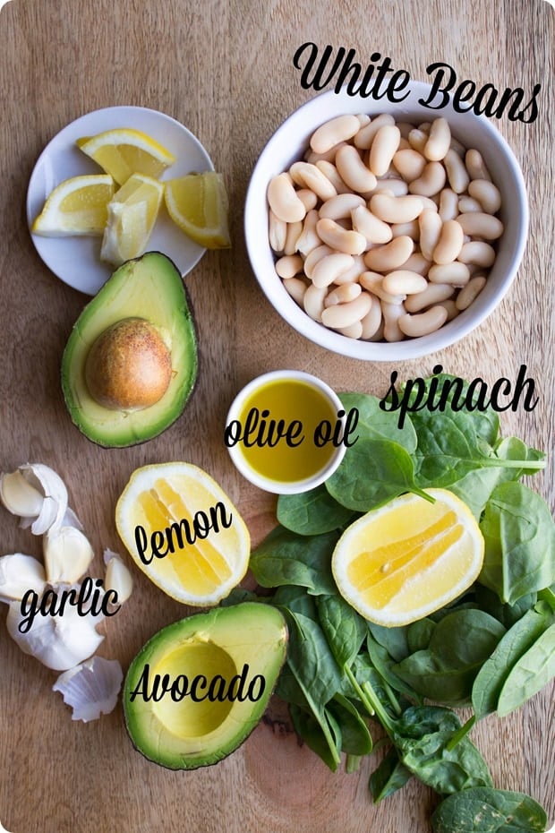 avocado white bean hummus ingredients