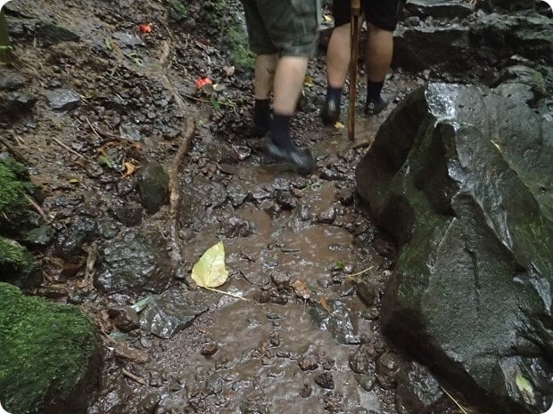 muddy hike maui