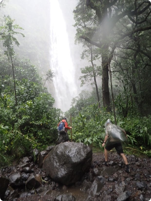 makahiku falls in rainstorm 