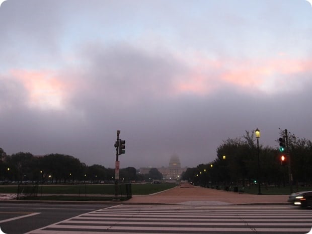 running on the national mall