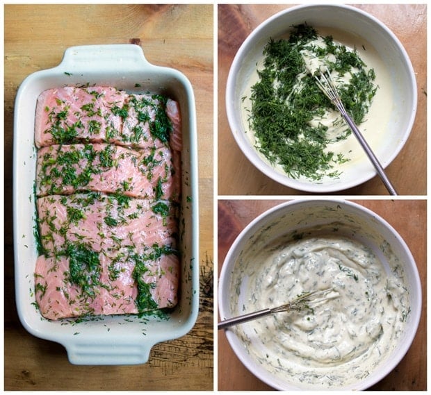 how to make salmon with lemon mustard dill sauce