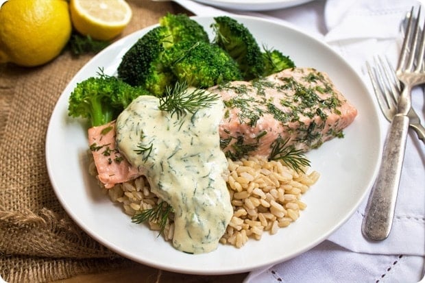 salmon with mustard dill sauce recipe