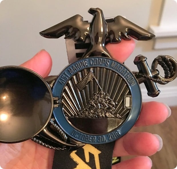 2016 marine corps marathon medal