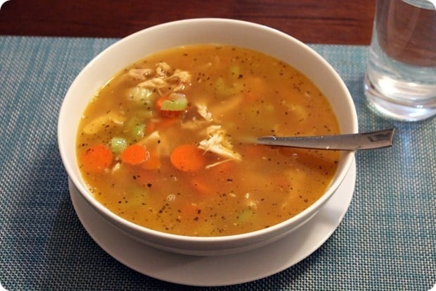 homemade turkey soup