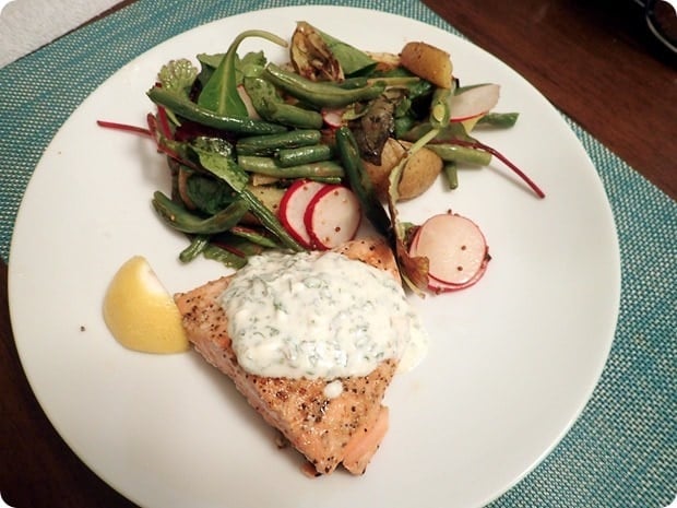 salmon with dill sauce