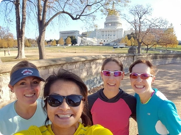 running by the us capitol