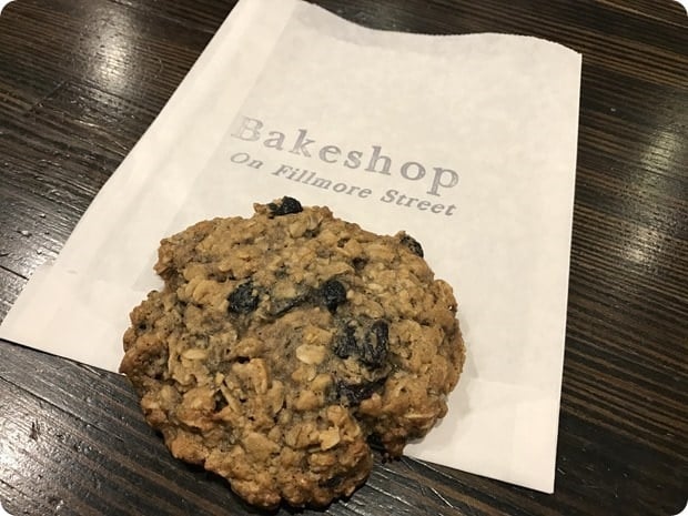 bakeshop oatmeal blueberry cookie