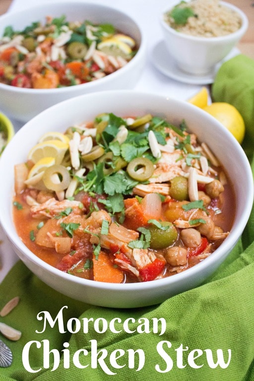 Slow Cooker Moroccan Chicken Stew Fast, Healthy Recipe