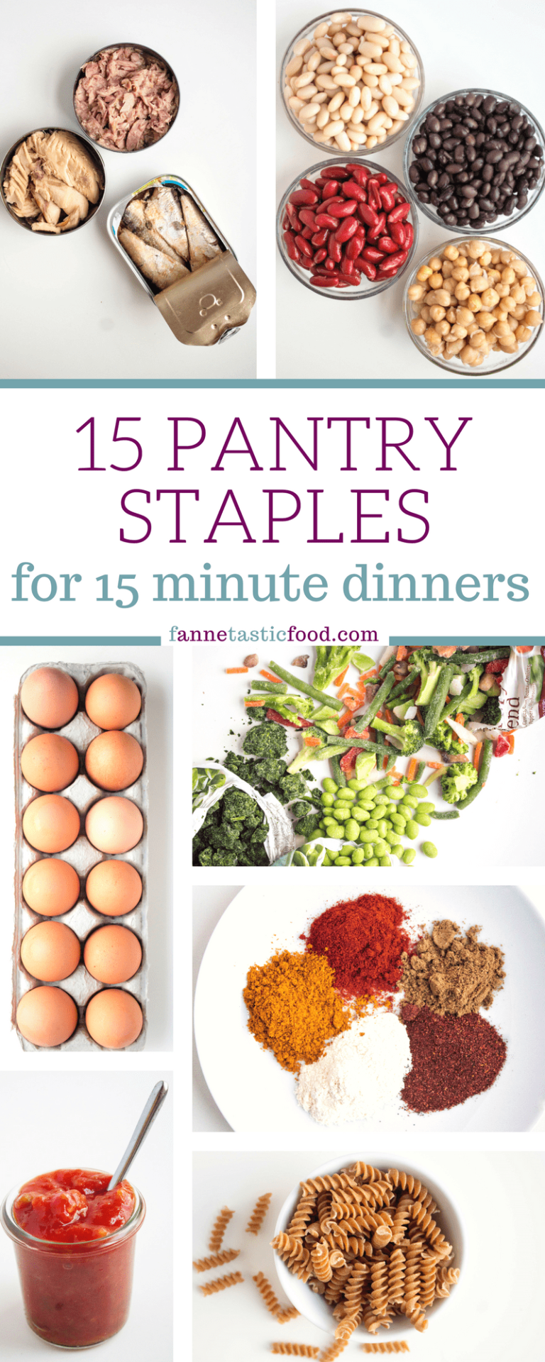 Healthy Pantry Staples List + Recipes with Pantry Items food