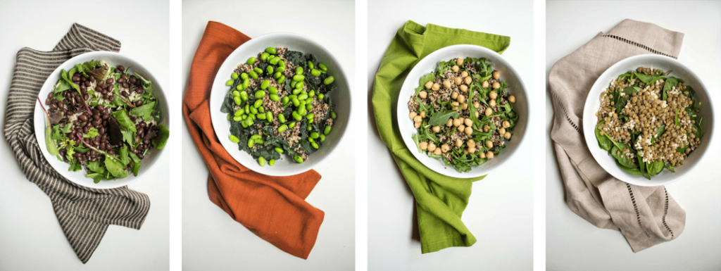 how to make easy vegetarian grain salad bowls