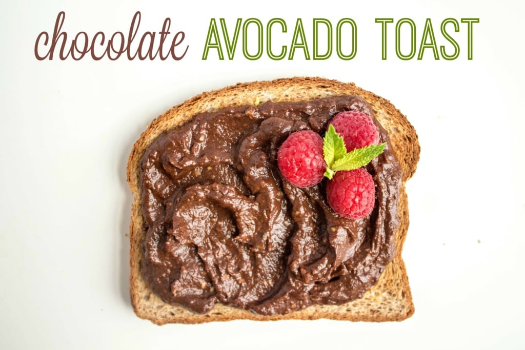chocolate avocado toast
