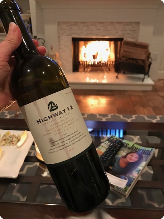 good wine fireplace
