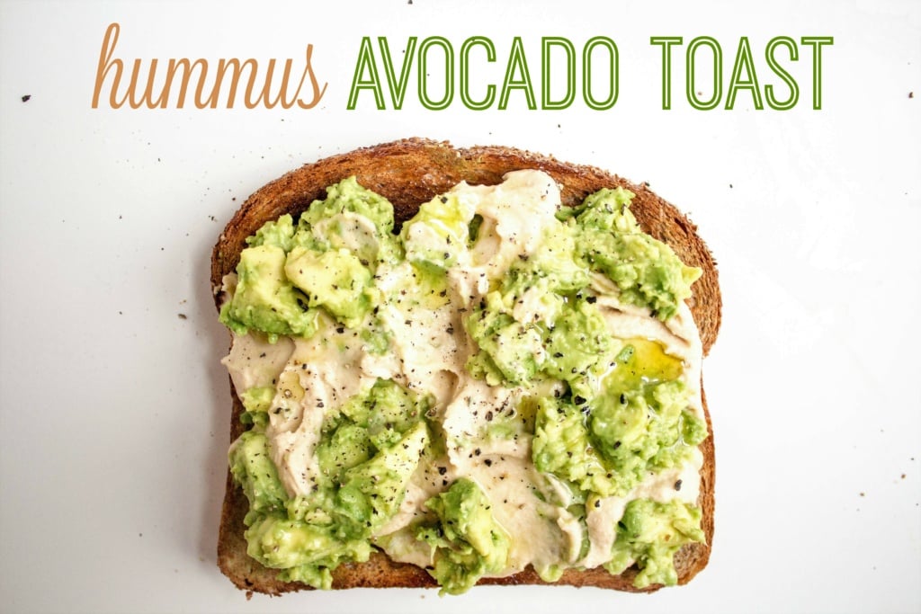 hummus avocado toast