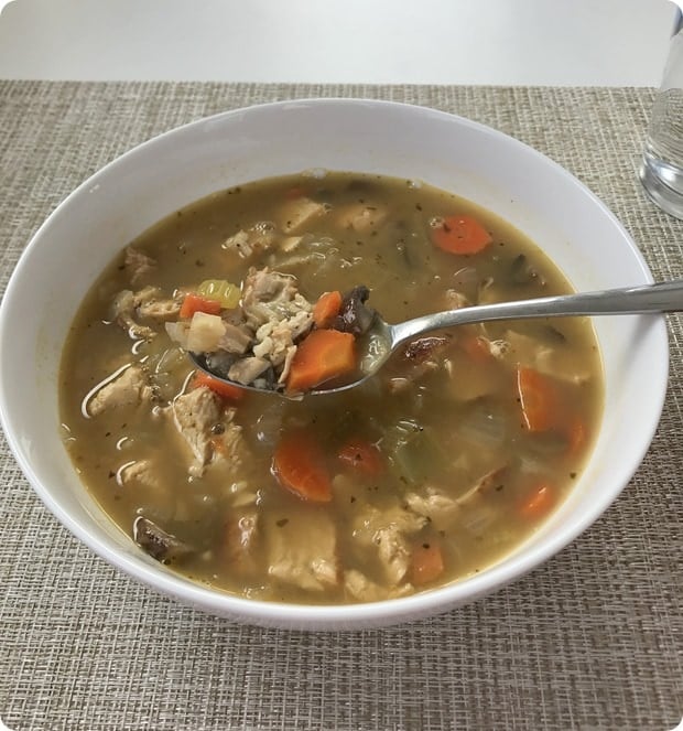 homemade chicken veggie soup