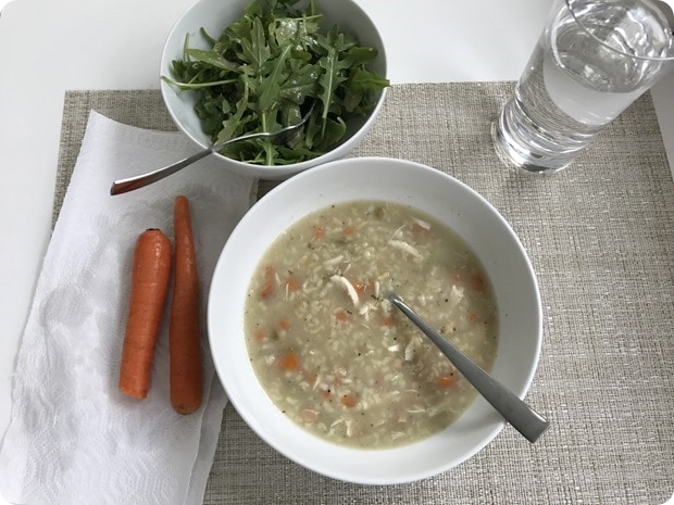 easy lunch soup salad