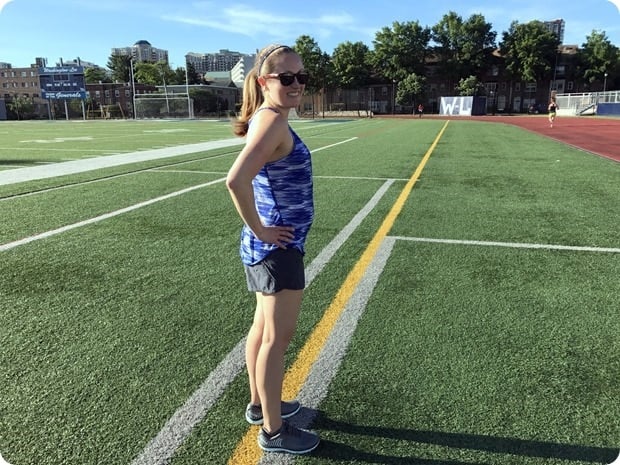 pregnant track workout