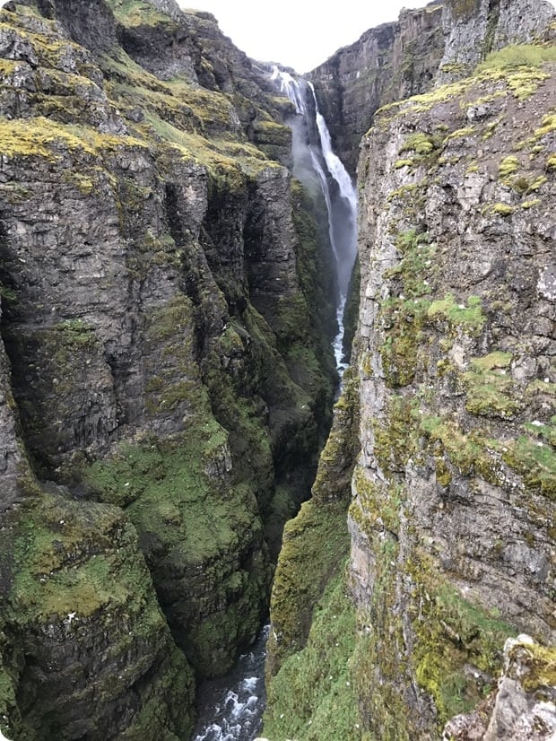 glymur waterfall hike iceland
