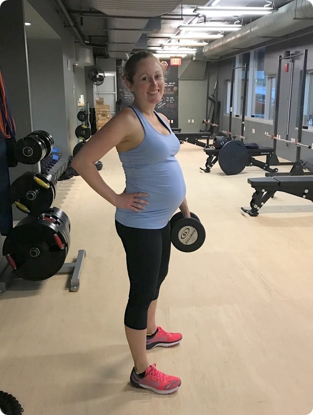 working out at 34 weeks pregnant