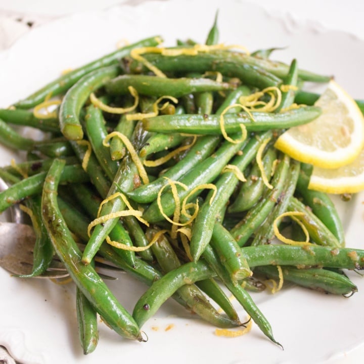 Lemon Garlic String Beans