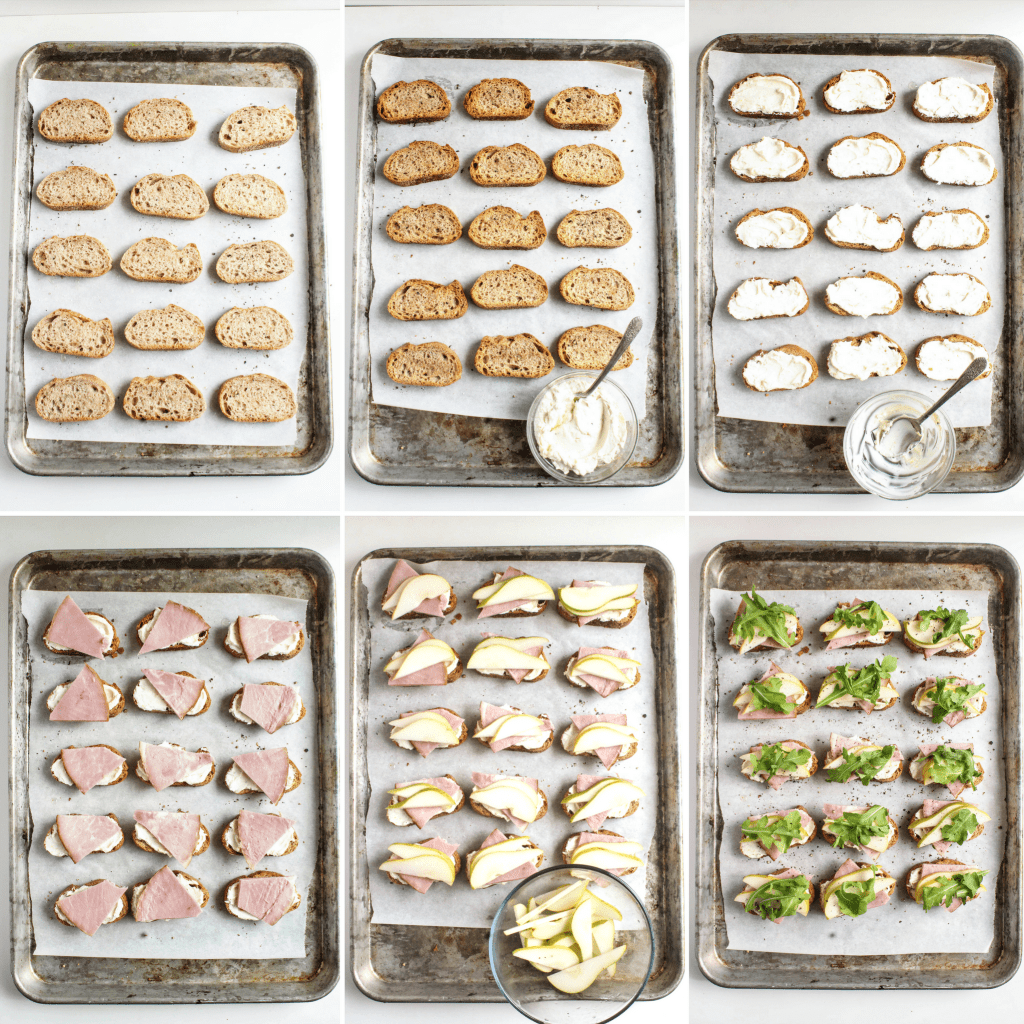 how to make crostini on a sheet pan