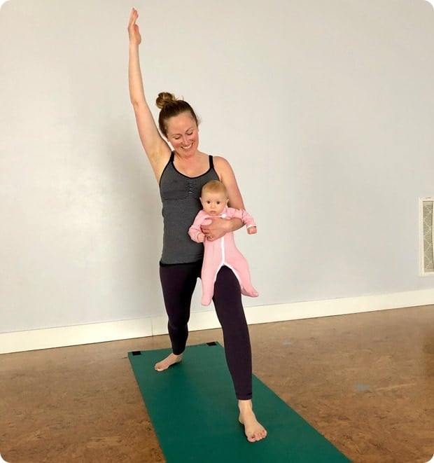 baby and mommy yoga