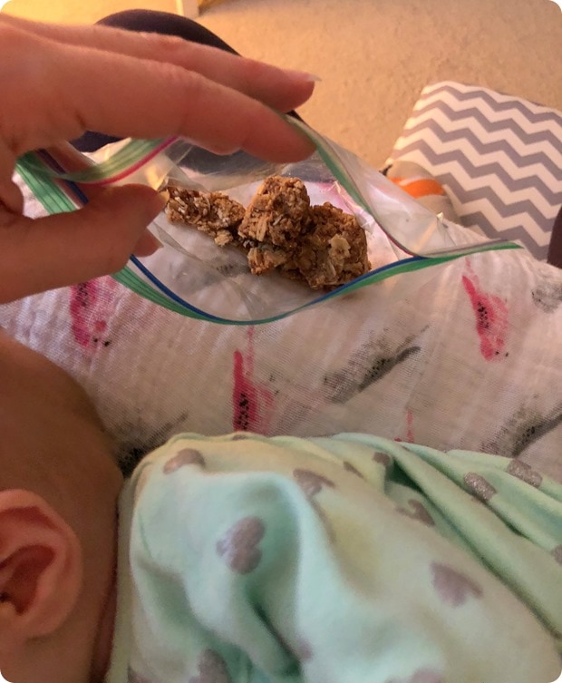 peanut butter oatmeal nursing snack