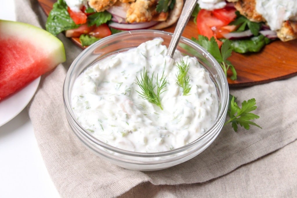 Watermelon Rind Tzatziki recipe