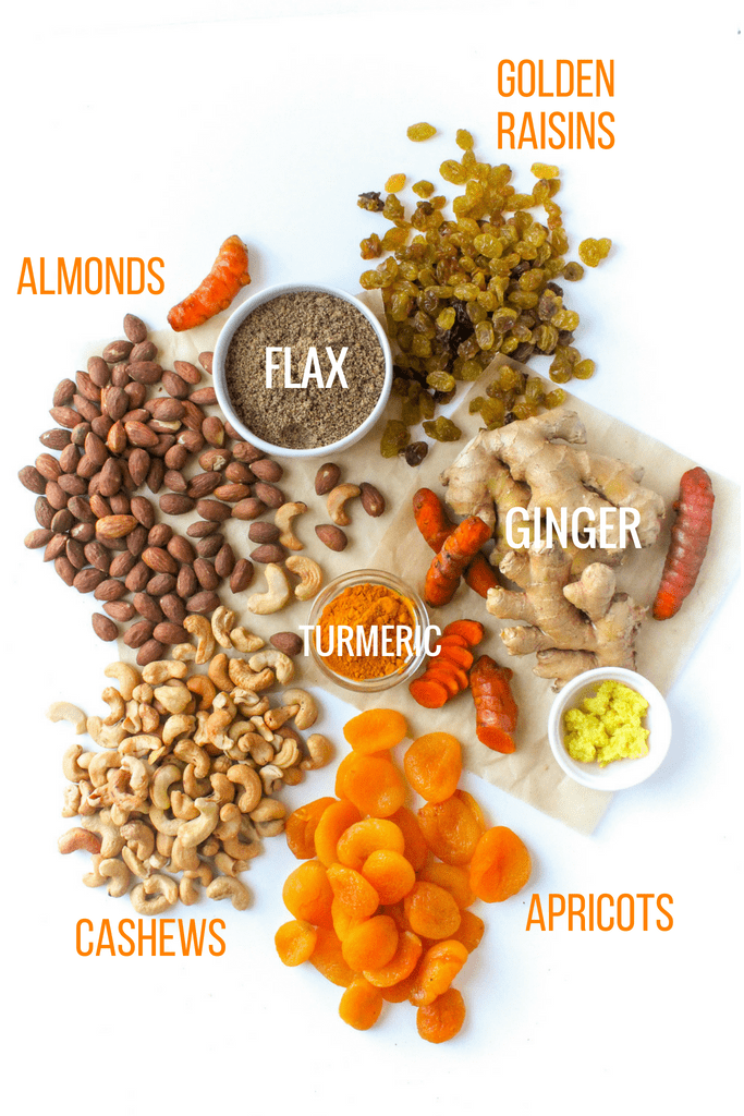 Turmeric Ginger Energy Bites ingredients