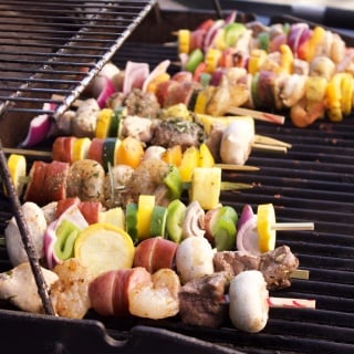 create your own kabob night dinner party