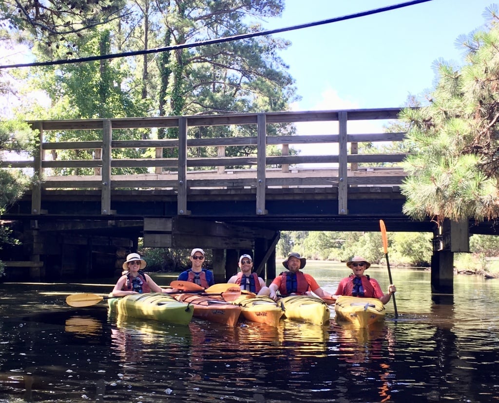 kayaking in the outer banks kitty hawk nature preserve