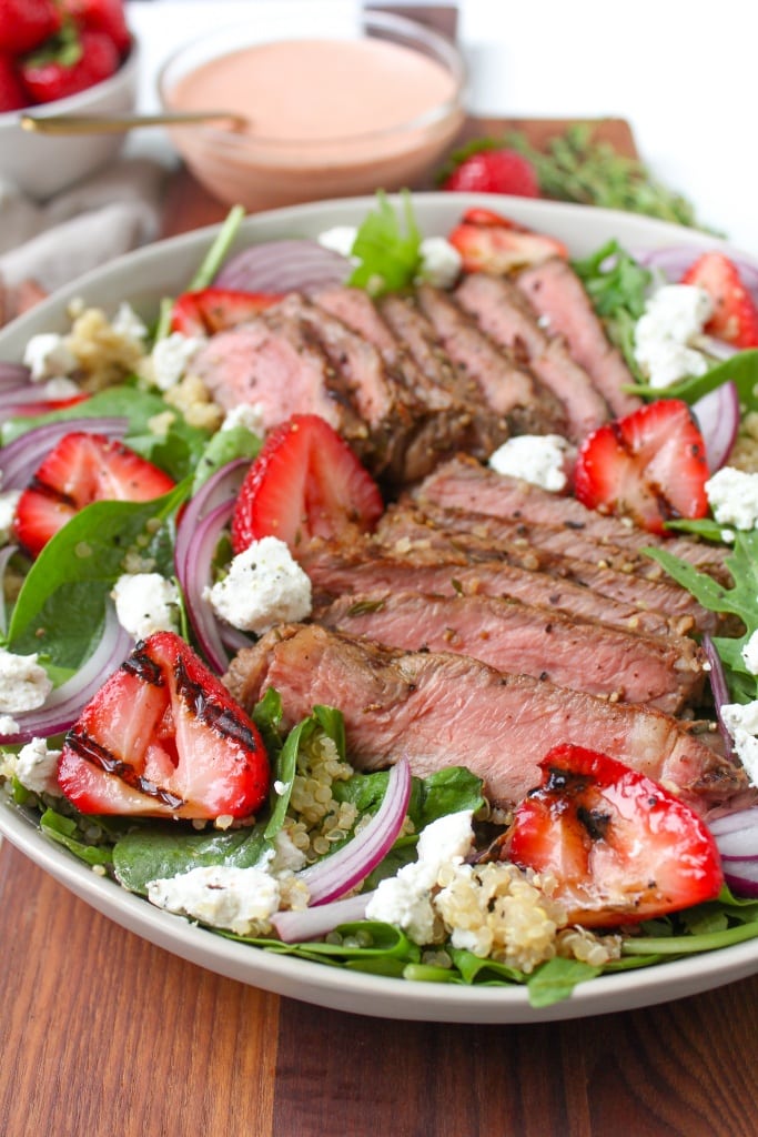 grilled steak and strawberry salad recipe